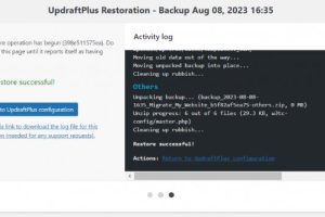 使用备份插件从备份中恢复WordPress网站的方法