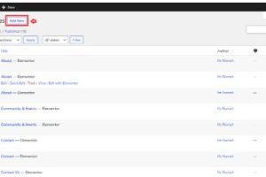 Elementor创建和编辑页面的方法步骤