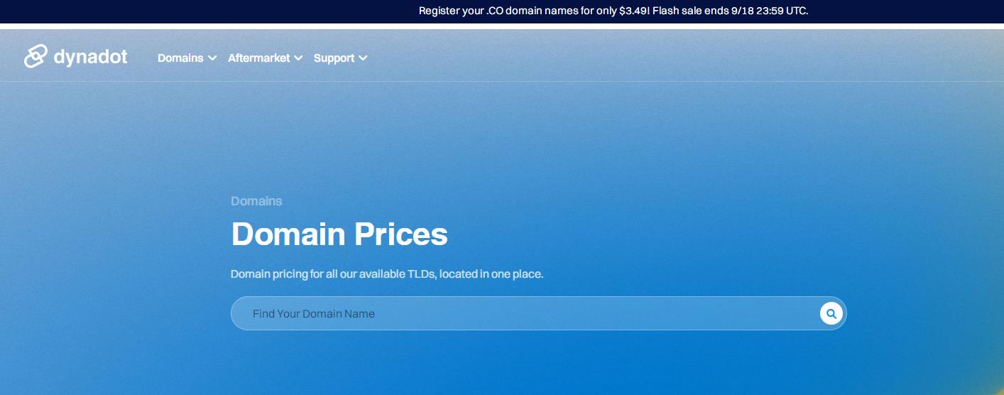 Dynadot域名注册活动
