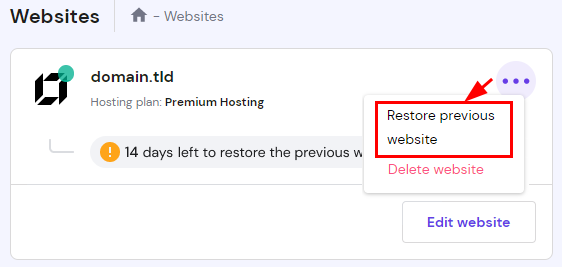 Hostinger网站构建器
