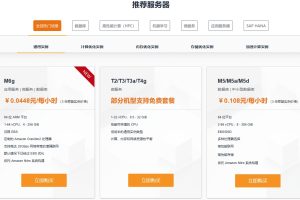 亚马逊云服务器套餐