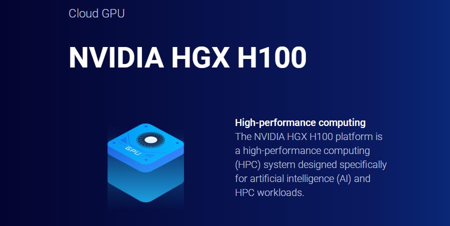 Vultr高性能云服务器NVIDIA HGX H100