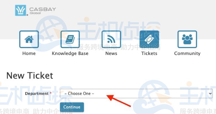 Casbay提交工单的方法