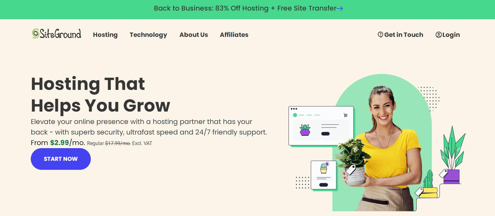 SiteGround十月活动