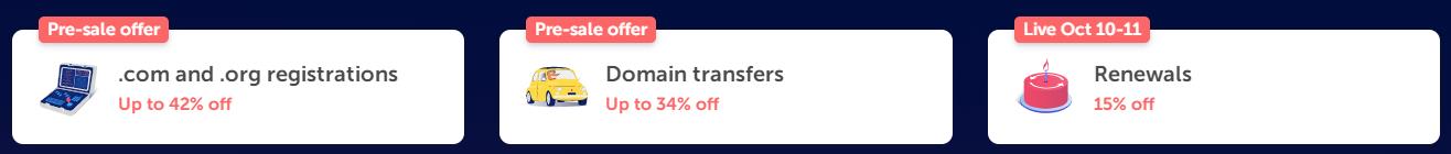 Namecheap23周年庆活动