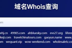 域名Whois查询