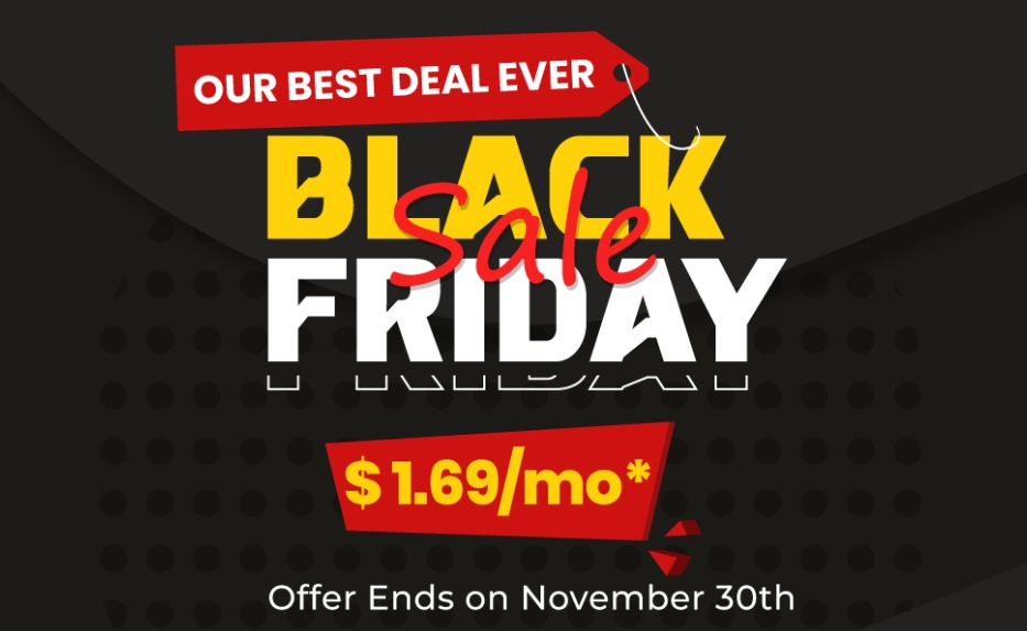 WebHostingPad主机黑五特价 享60%折扣 低至$1.69/月