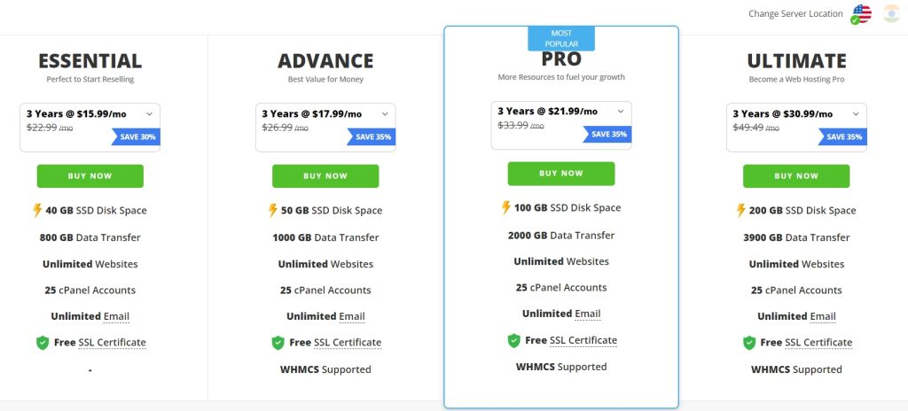 ResellerClub经销商主机