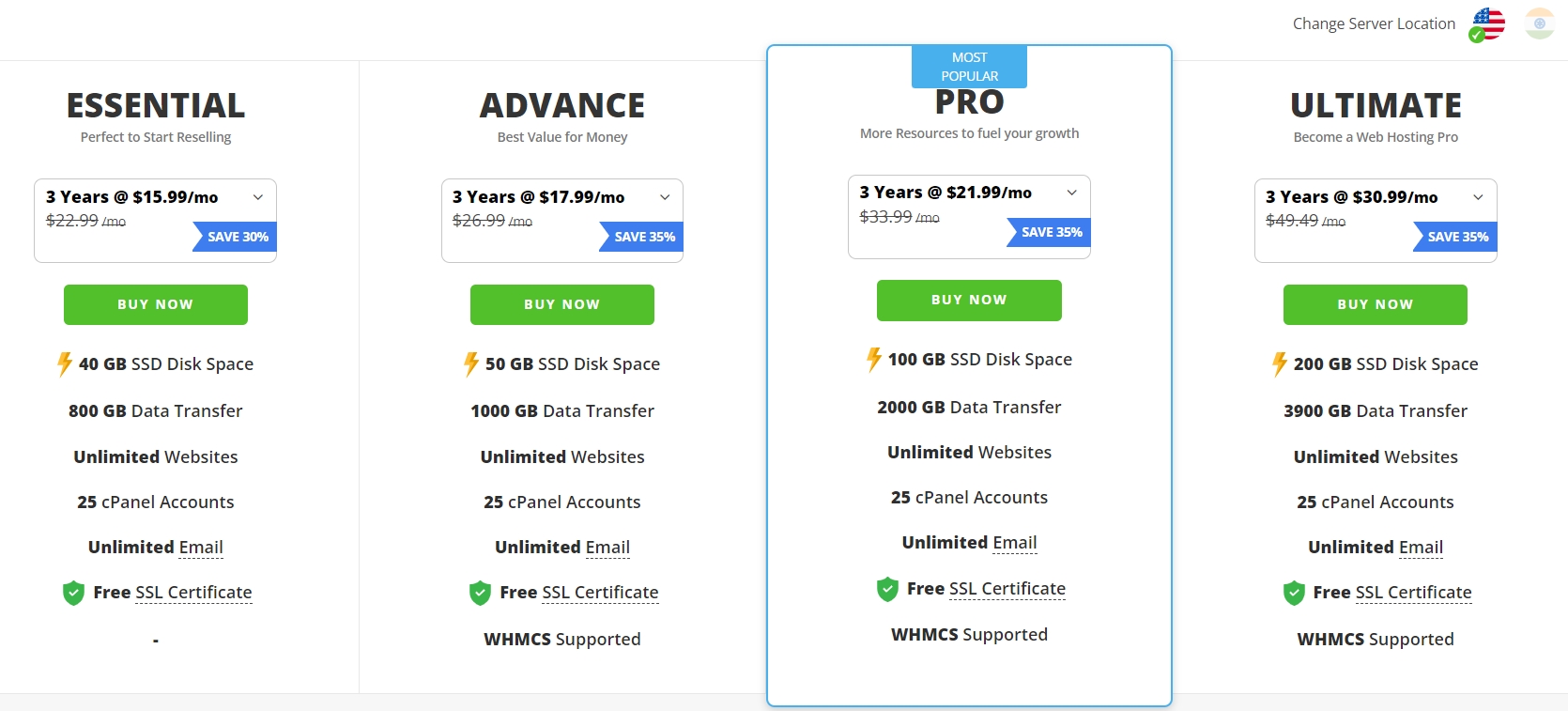 ResellerClub经销商主机