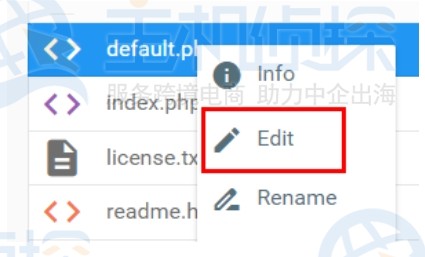 文件管理器编辑选项