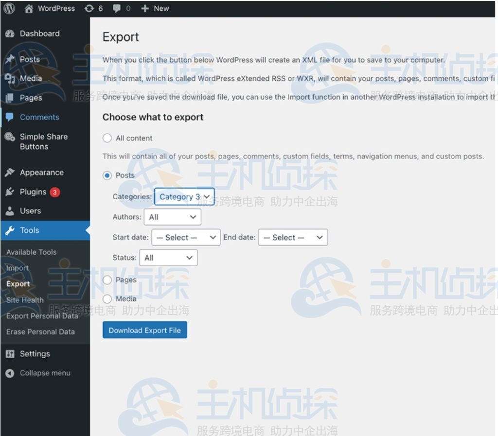 WordPress网站提取帖子