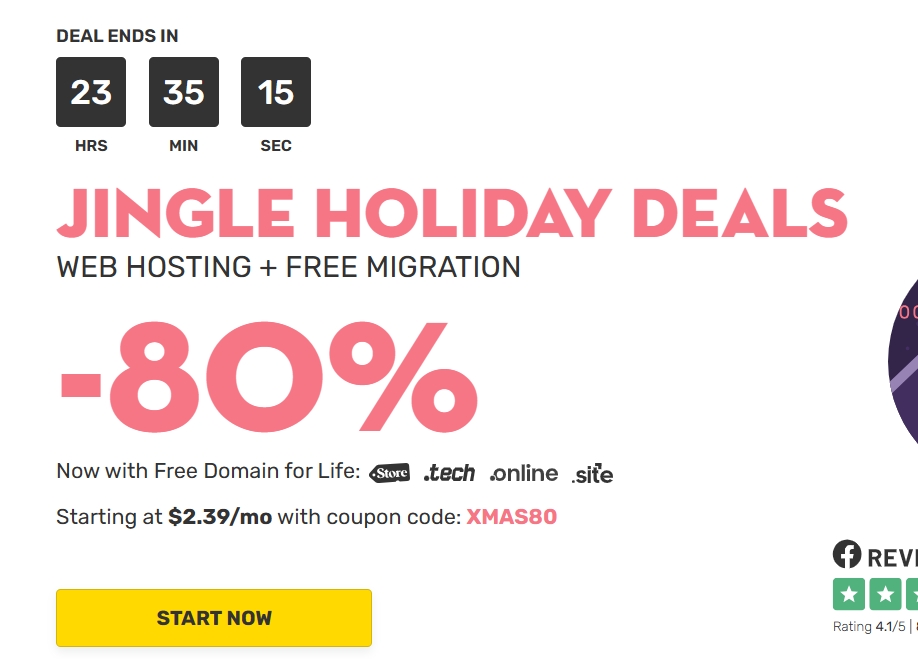 FastComet圣诞促销