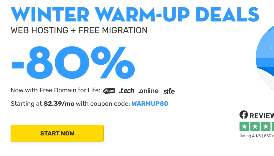 FastComet冬季优惠 虚拟主机80%折扣仅$2.39/月 VPS主机/专用服务器7折