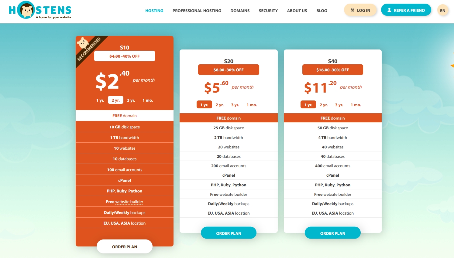 Hostens欧洲虚拟主机