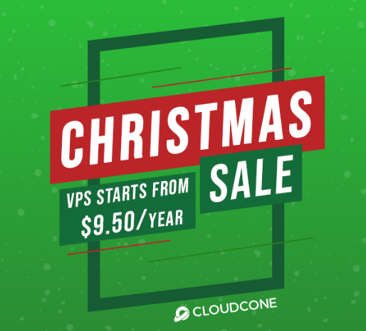 CloudCone圣诞活动钜惠来袭 美国VPS低至$9.5/年