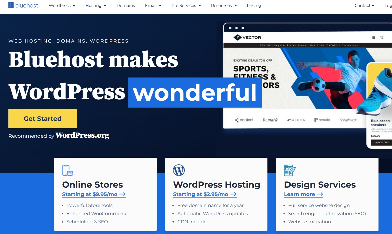 BlueHost美国主机