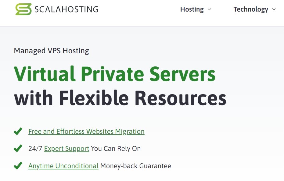 ScalaHosting VPS主机