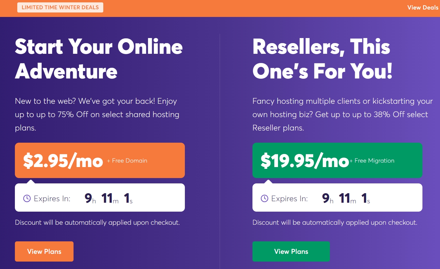 ChemiCloud冬季优惠