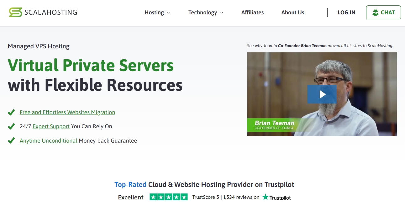 ScalaHosting VPS主机