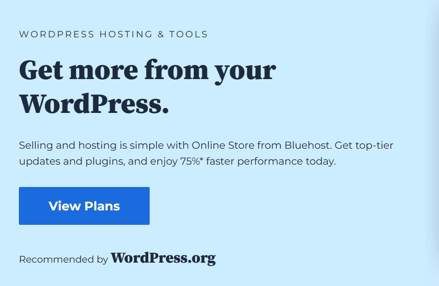 BlueHost WordPress主机