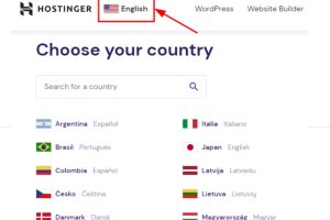Hostinger品牌选择器
