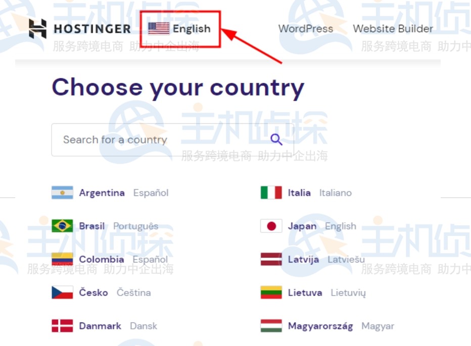 Hostinger品牌选择器