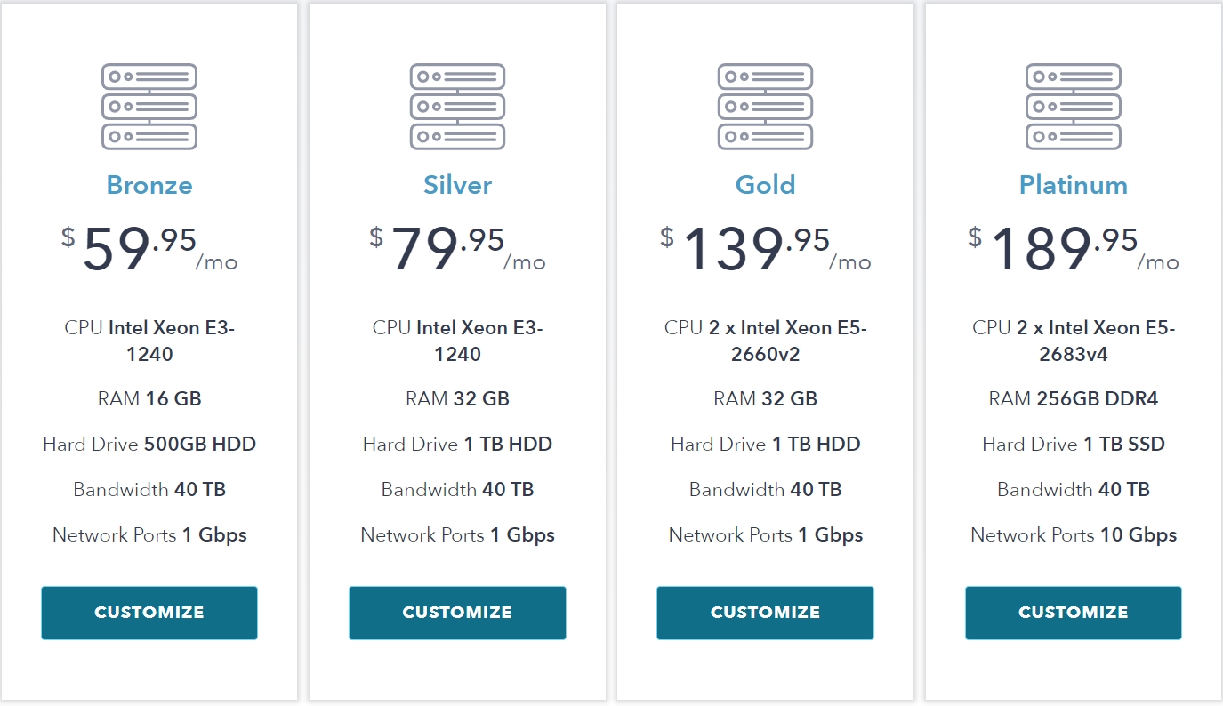 ColoCrossing专用服务器方案