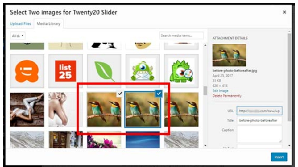 WordPress媒体管理里面