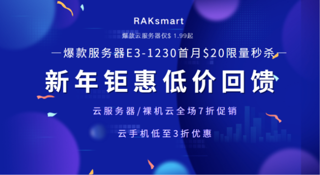 RAKsmart新年钜惠