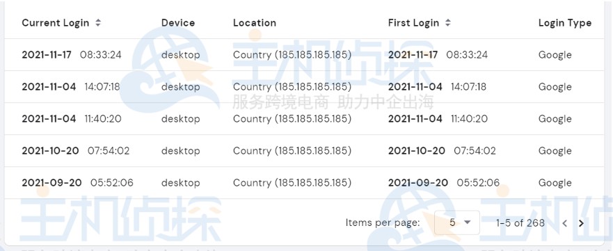 检查Hostinger的登录历史记录