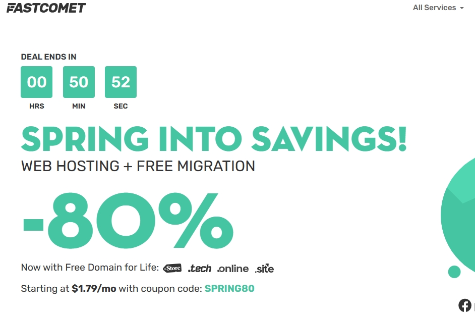 FastComet春季促销