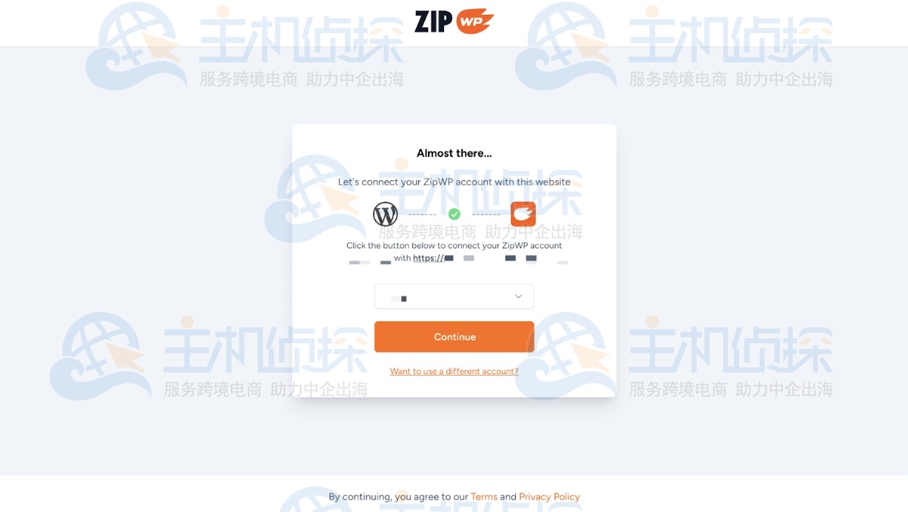 连接ZipWP帐户