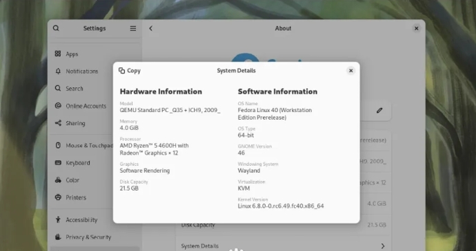 Fedora Linux 40测试版发布