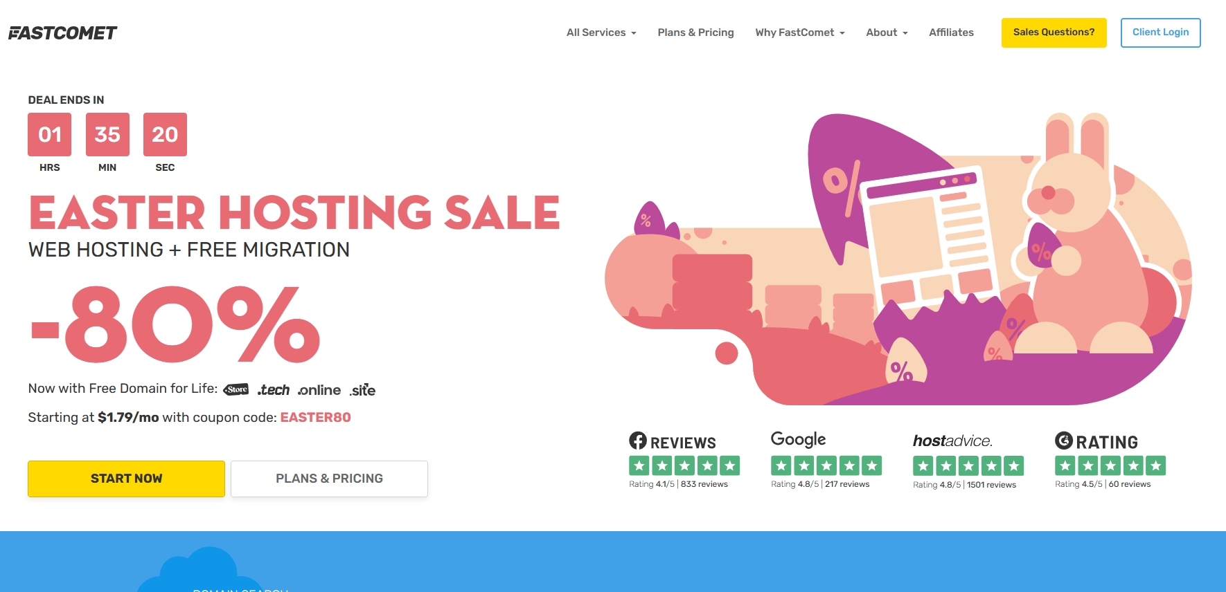 FastComet活动促销