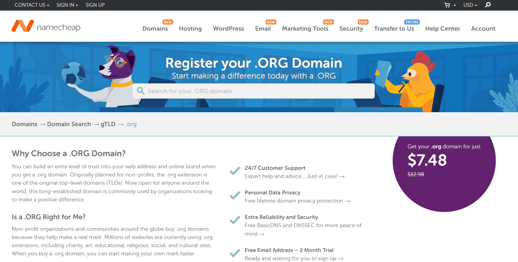 Namecheap域名注册优惠