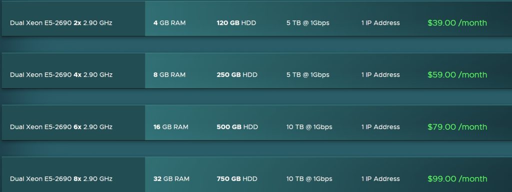 RackNerd混合服务器方案