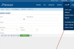登录Hostwinds账户