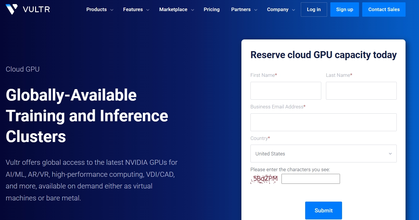 Vultr GPU云服务器
