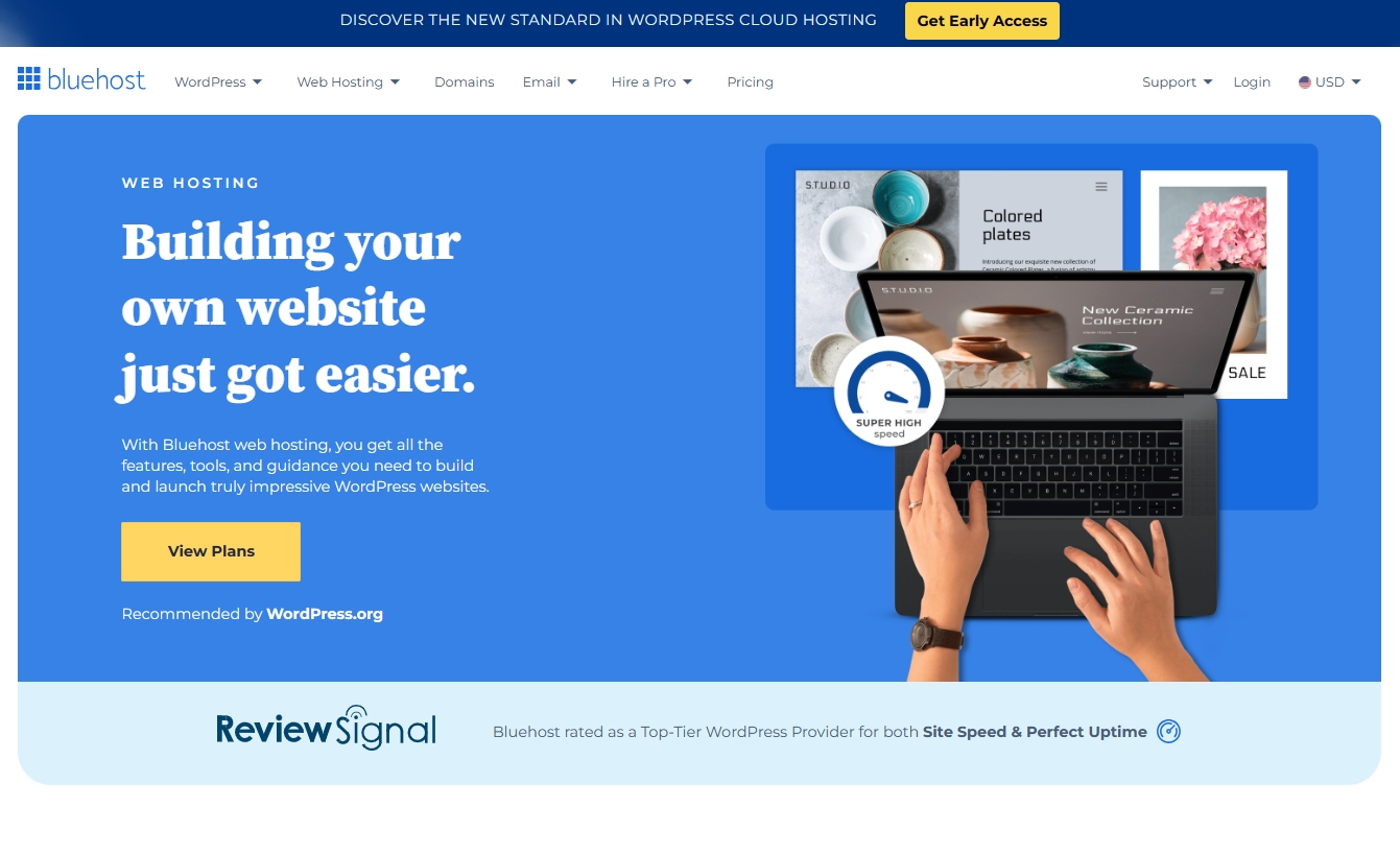 BlueHost虚拟主机