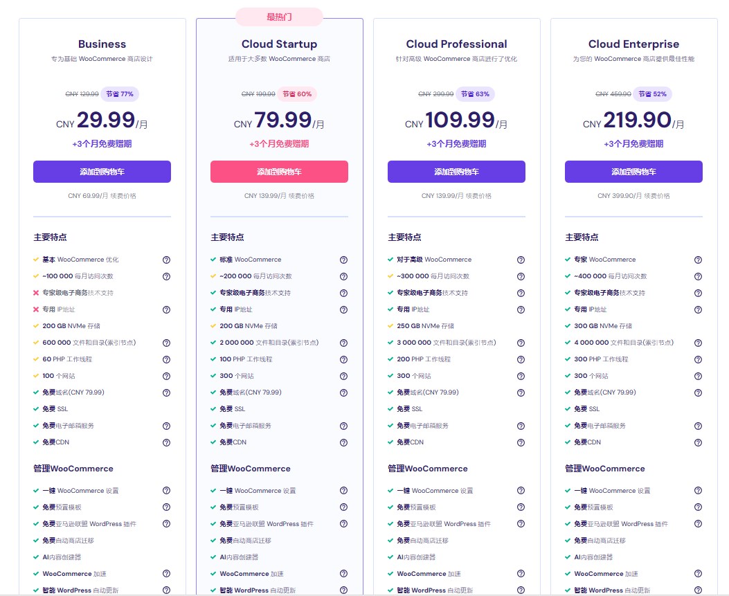 Hostinger WooCommerce主机