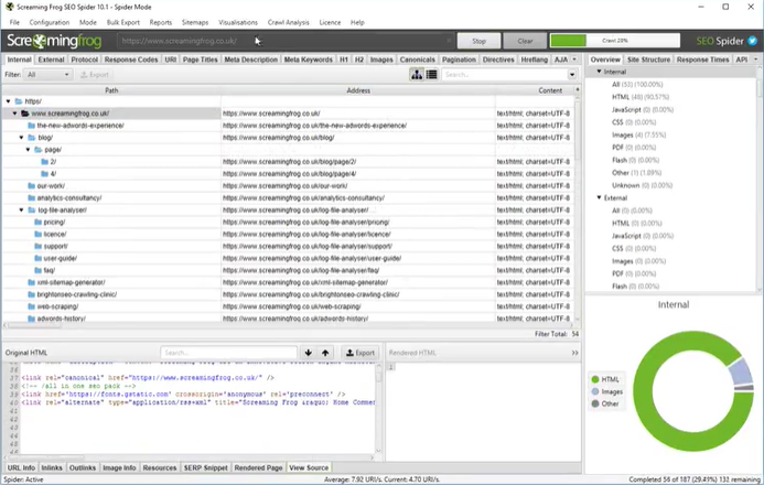 Screaming Frog SEO Spider工具