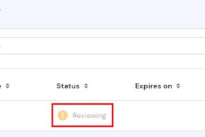 具有审查状态的域
