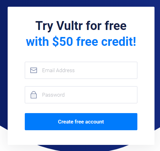 Vultr新注册账户赠送50