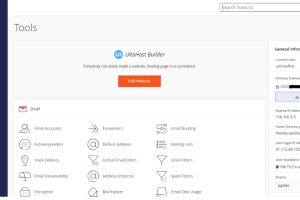 Ultahost cPanel帐户