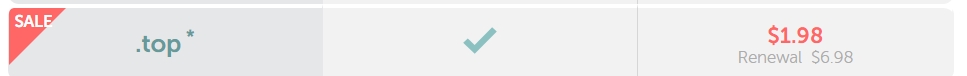 Namecheap全新.top域名