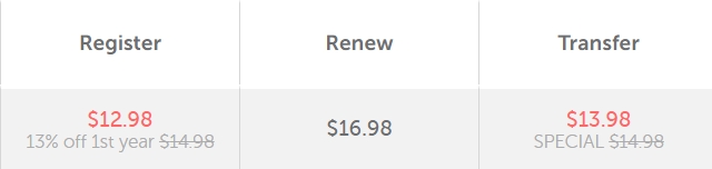Namecheap注册app价格