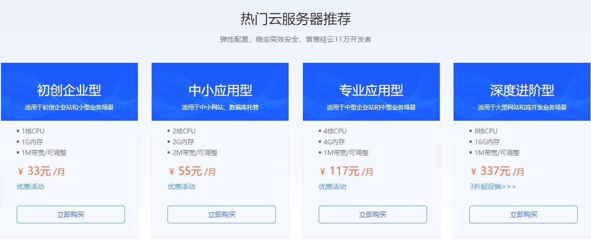 硅云香港云服务器配置方案