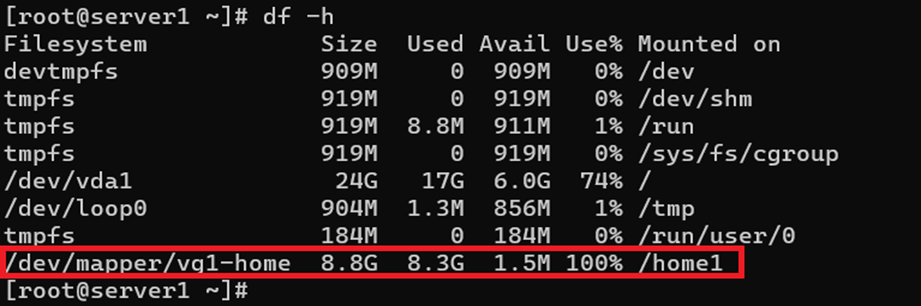 海外服务器扩展LVM分区