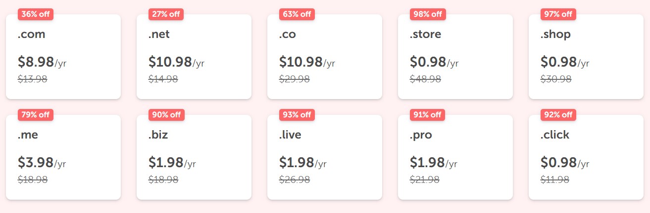 Namecheap域名优惠
