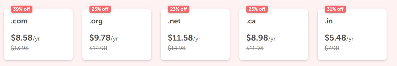 Namecheap域名优惠